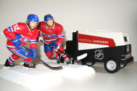 Canadiens de Montréal Hockey 2x figurines et 1x Zamboni tirelire