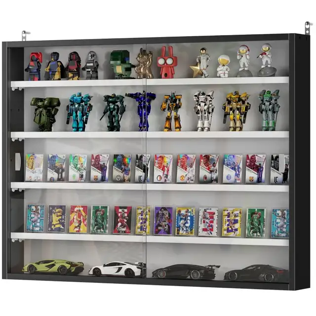 Glass curio 5-Tier Display Cabinet, Shot Glass Display Case in Hutches & Display Cabinets in Markham / York Region - Image 3