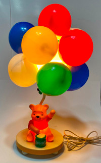 Vintage Winnie The Pooh Balloon Lamp / Nightlight