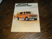 Ford 1977 Econoline Vans Sales Brochure