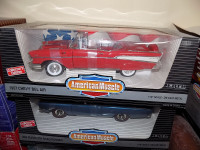 1957 Chevy Bel Air American Muscle 1:18  die cast and more.