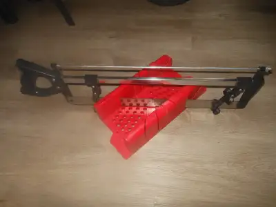 Miter box with saw, View more