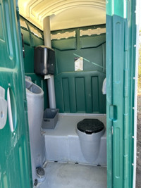 Heated portable toilet FOR RENT/Septic service