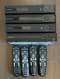 Shaw ARRIS PVR Boxes with remotes $50 for all 4