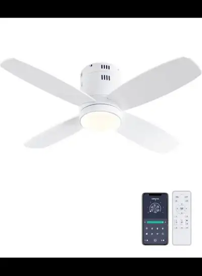 Ceiling Fan with Lights -38'' Modern Low Profile Ceiling Fans wi, View more