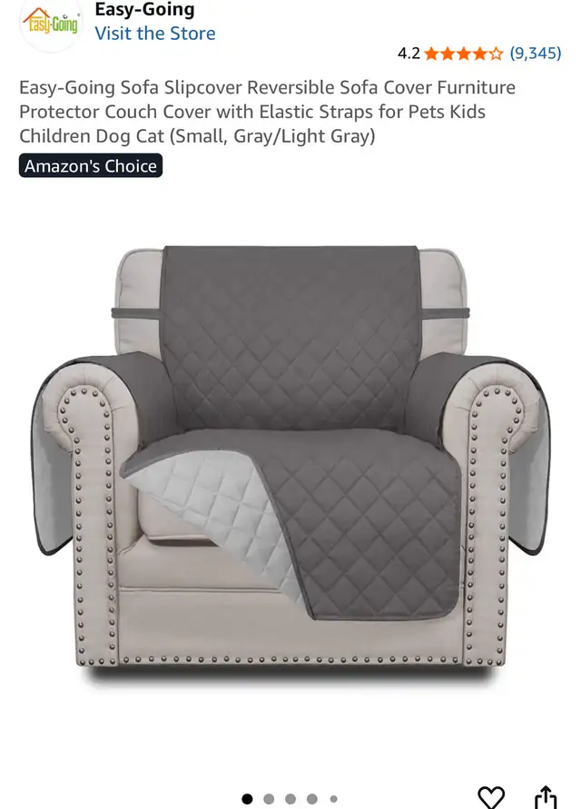 New Easy-Going Reversible water-resistant Sofa-chair Slipcover f in Other in Markham / York Region - Image 2