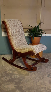 Gentleman's armless antique rocker