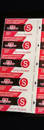 TTC student/seniors tickets for $1 each. Pickup from downtown Toronto or East york.