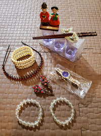 Asian inspired jewellery, hair clips hairband,watch, bracelets