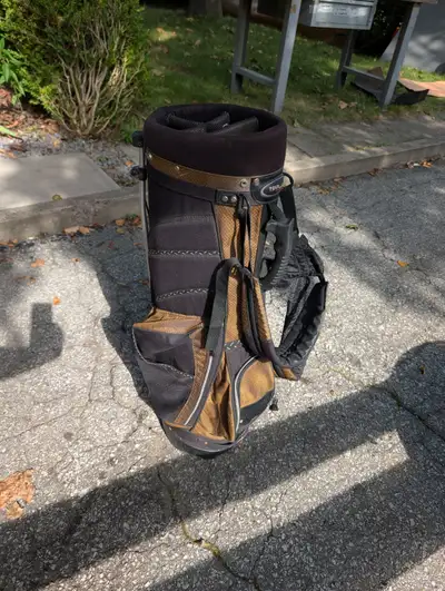 Tour Mission Stand Golf Bag - Brown and Black, View more