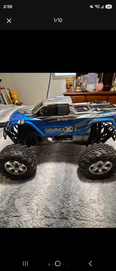 savage x 4.6 big block nitro truck , View more