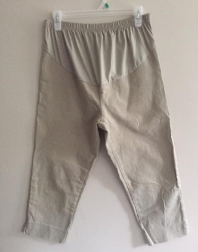 Gap Maternity Khaki Chino Crop Pants Size XS stretch, View more
