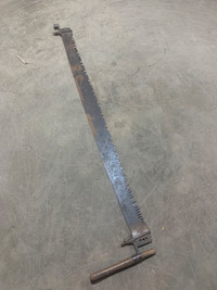 Antique 2 man cross cut saw. 