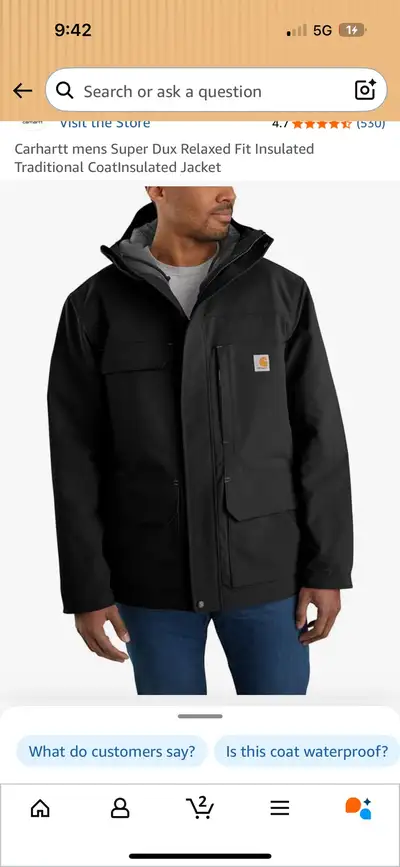 Carhartt mens Super Dux Relaxed Fit , View more