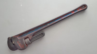 Vintage RIDGID 24-inch Pipe Wrench; Monkey; Stillson; Louisbourg