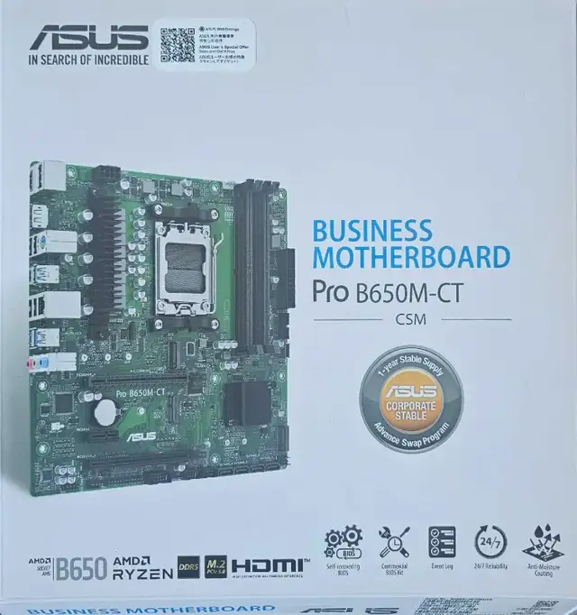 ryzen 5 7600 +Asus b650m motherboard  + ddr5 16gb in System Components in Gatineau - Image 4