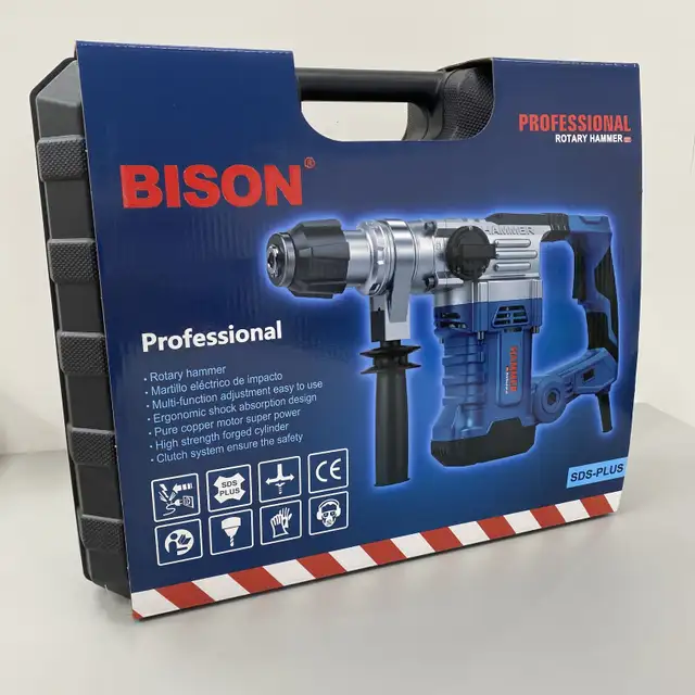 BISON SDS Plus Rotary Hammer Drill concrete / tiles chipper  set in Power Tools in Mississauga / Peel Region - Image 8