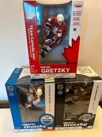 Wayne Gretzky 12” Mcfarlanes $80 Oilers Kings Team Canada