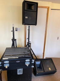 Yamaha PA , Mixer , Speakers and stands