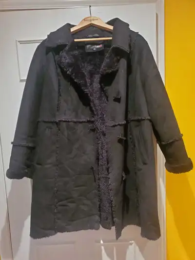 Womens Winter Faux Sheep Skin Jacket size 2XL, View more