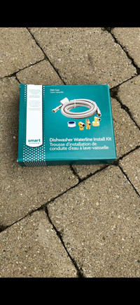 Dishwasher water line installation kit 