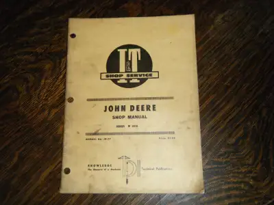 John Deere 2510 Tractor IT Service Manual JD 27, View more