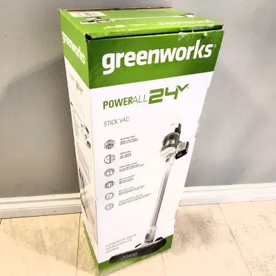 Greenworks 24V Stick Vacuum Cleaner – Powerful, Cordless, View more
