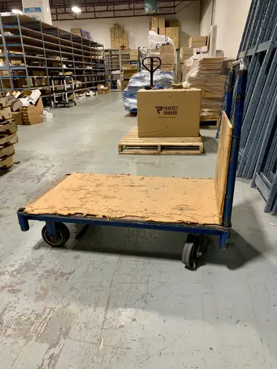 Heavy Duty Steel Warehouse Push Cart 40x24, View more