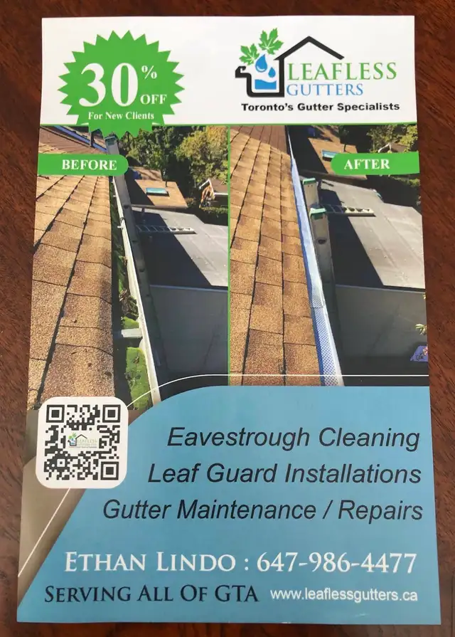     Clogged Gutters? We Fix & Protect Them Permanently in Lawn, Tree Maintenance & Eavestrough in City of Toronto - Image 4