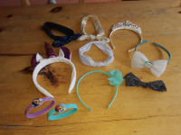 GIRLS HAIR ACCESSORIES AND BRACLETS