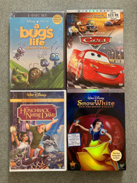 New Disney DVDs Cars A Bug’s Life Snow White 7 Dwarfs Hunchback 
