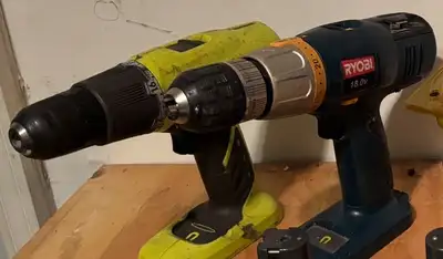 2 Ryobi Cordless Drills 18v, View more