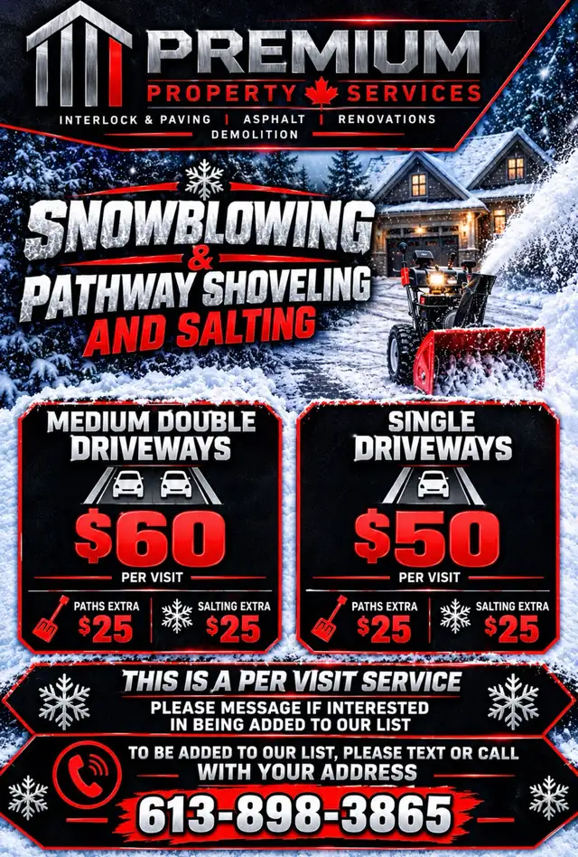 Snowblowing - Orleans and glocester604128186404720641
