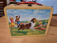 Vintage Flipper Thermos and Lassie Lunchbox from the 60's