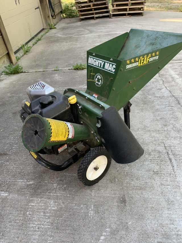 Shredder Chipper Mulcher Mighty Mac Wood Chipper Lawnmowers & Leaf