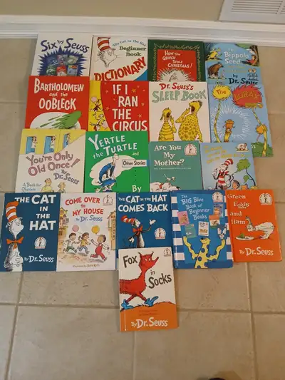 17 DR SEUSS hardcover books - includes DR SEUSS DICTIONARY, View more