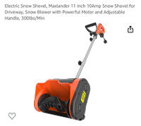 New Electric Snow Shovel Snow Blower 11” Maxlander