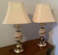 Bedside table lamp, set of 2