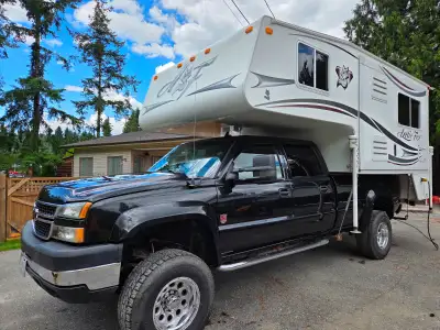 Camper 32,000 Truck 20,000 2013 arctic fox 992 One owner Sleeps 4 1 slide Length 17 ft Ext Width 8 f...