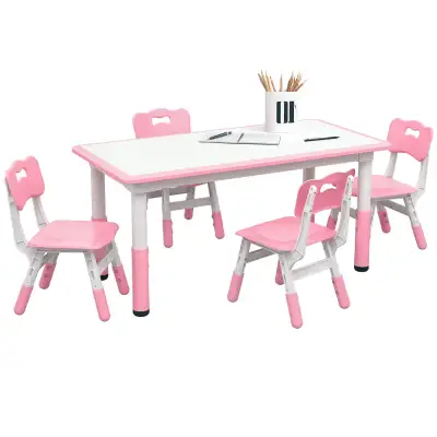Qaba 5 Pieces Kids Table and Chair Set, View more