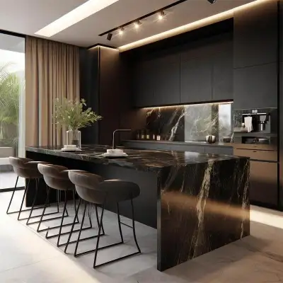 All-Black Luxury Kitchen, View more
