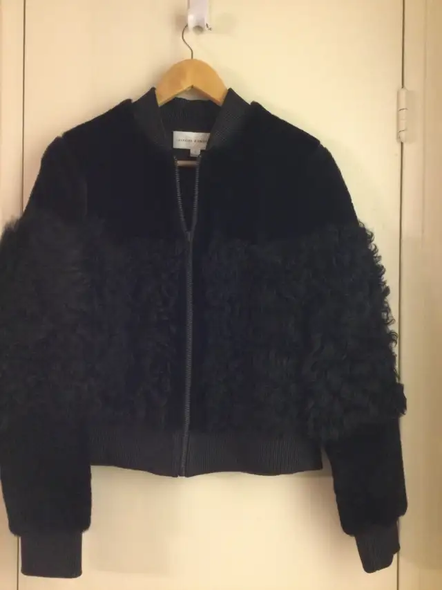Loeffler Randall Shearling Leather Jacket in Women's - Tops & Outerwear in City of Toronto - Image 4