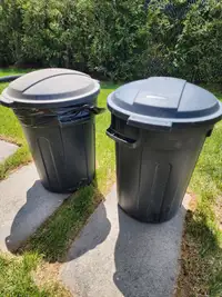 Garbage bins (x2) 