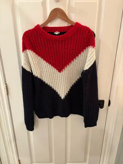 Garage Block Color Sweater, View more