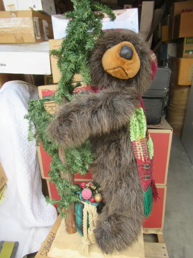 Large Christmas Stffed Standing Bear 3 in Holiday, Event & Seasonal in Calgary - Image 2
