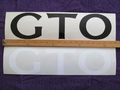 RARE STICKER DECALQUE DECALS MUSCLE CAR PONTIAC GTO 1970, View more