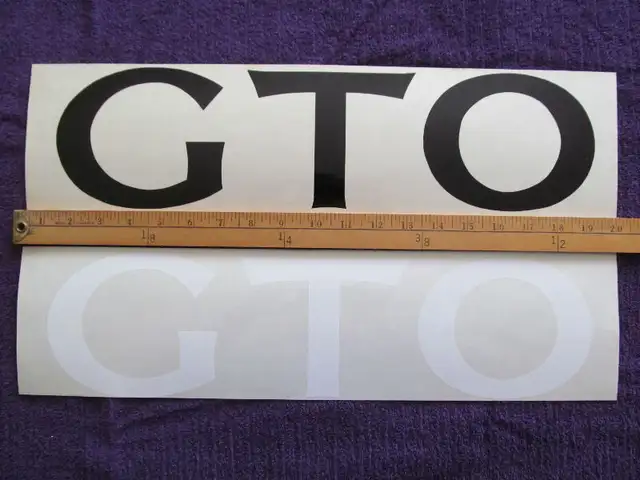 RARE STICKER DECALQUE DECALS MUSCLE CAR PONTIAC GTO 1970 in Arts & Collectibles in Laurentides - Image 2