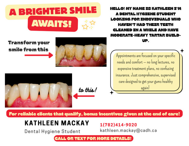 Free Dental Hygiene Care – Plus Bonus Incentives!  in Free Stuff in Mississauga / Peel Region - Image 2