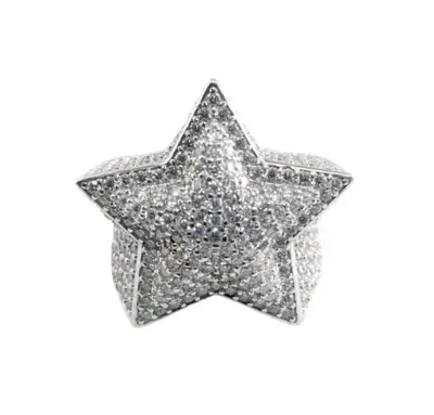 Size 7 (can order any sizes on our website) 925 Sterling Silver VVS1 D Moissanite Come with box, cle...
