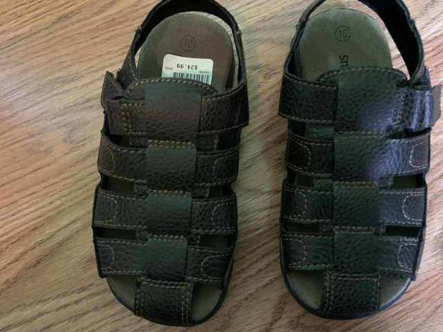 Toddler boys (brand new) size 10 sandals in Kids & Youth in Brockville